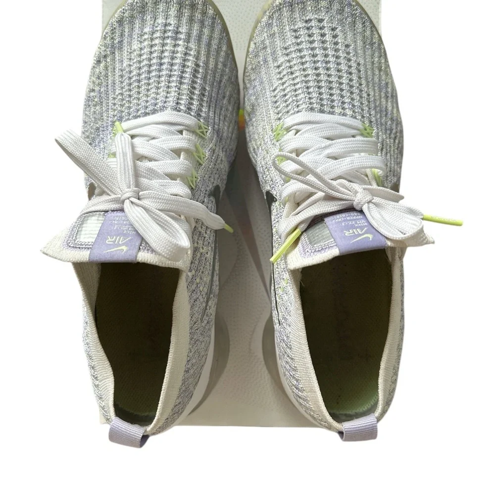 Nike VaperMax flying grey purple and White Athletic Sneakers with Knit Upper - Picture 6 of 11